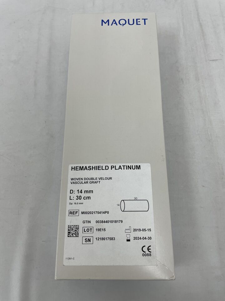 M00202175414P0 - MAQUET - Vascular Graft, 12 mm dia. x 30 cm, (BX/1) - ( Expiry Date: 2024-10-31 )
