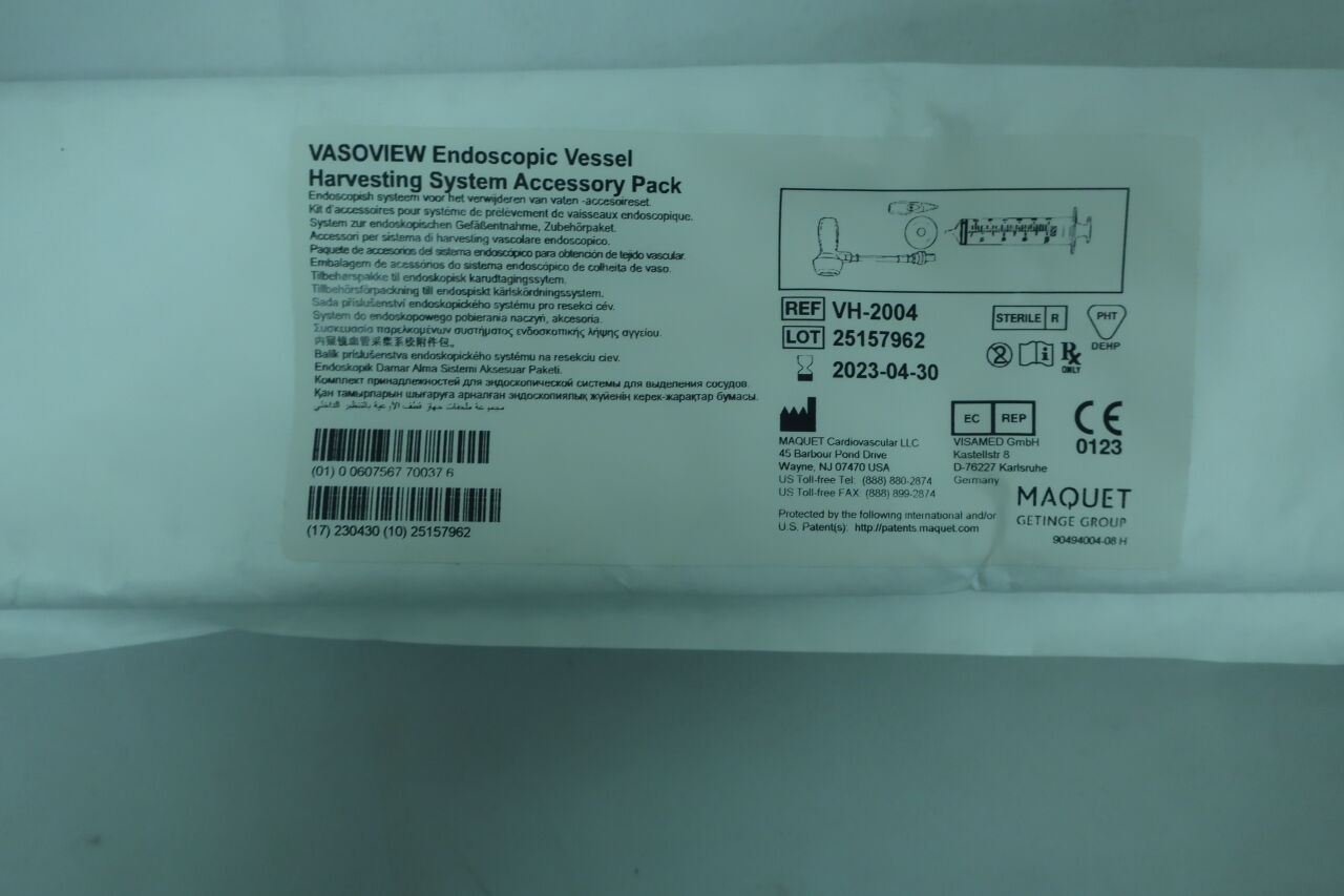 VH-2004 - MAQUET - VASOVIEW Endoscopic Vessel Harvesting System Accessory Pack, (EA) - ( Expiry Date: 2024-11-09 )