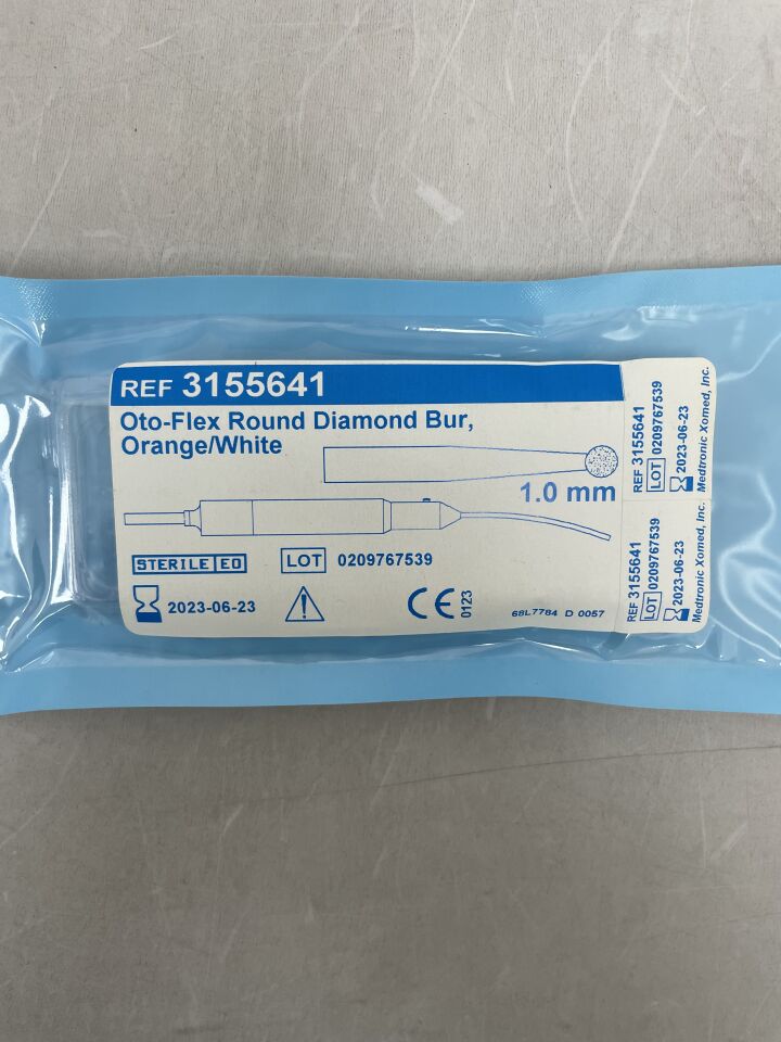 3155641 - MEDTRONIC - oto-flex round diamond bur, orange/white, 1.0mm, (EA) - ( Expiry Date: 2023-06-23 )