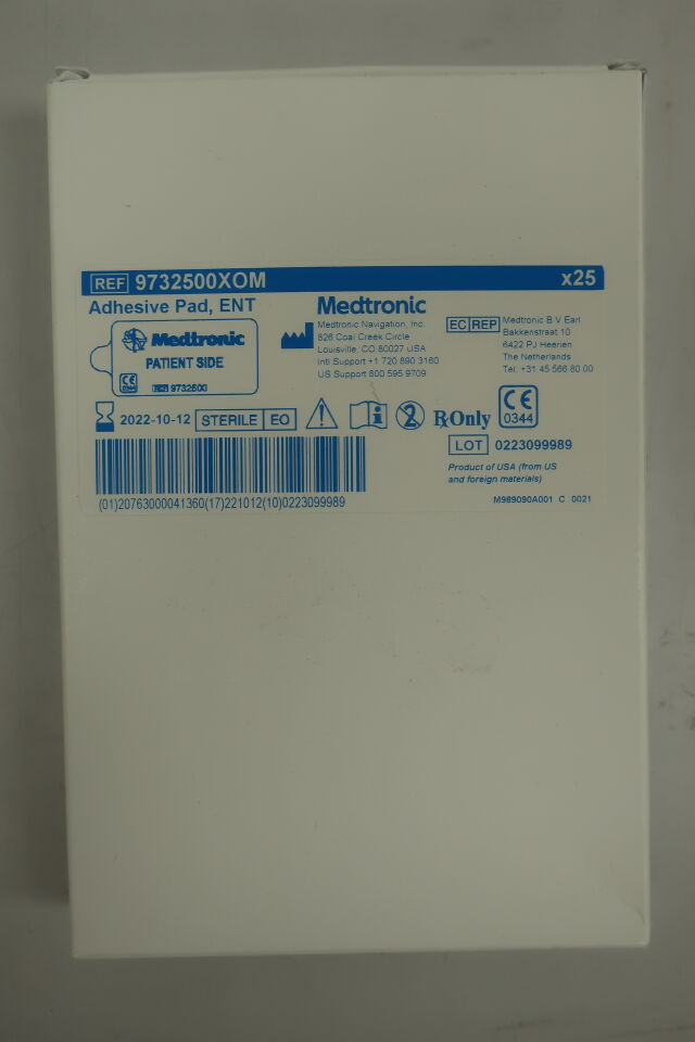 9732500XOM - MEDTRONIC - ENT Adhesive Pad, (BX/25) - ( Expiry Date: 2024-10-26 )