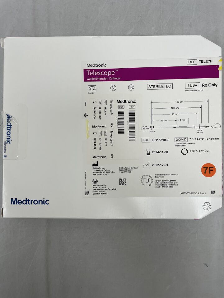 TELE7F - MEDTRONIC - Telescope Guide Extension Catheter, 7F, (BX/1) - ( Expiry Date: 2024-11-30 )