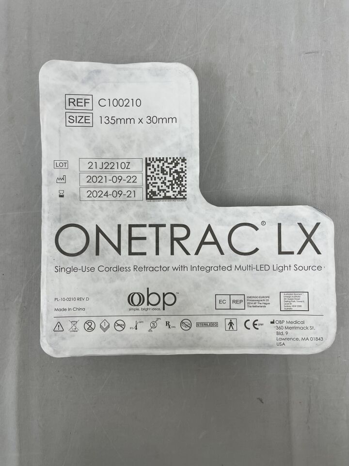 C100210 - OBP - Onetrac LX Cordless Retractor 135mm x 30mm , (EA) - ( Expiry Date: 2024-09-21 )