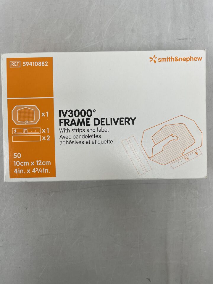 59410882 - SMITH & NEPHEW - OPSITE IV3000 Frame Dressing, 4" x 4-3/4", (BX/50)