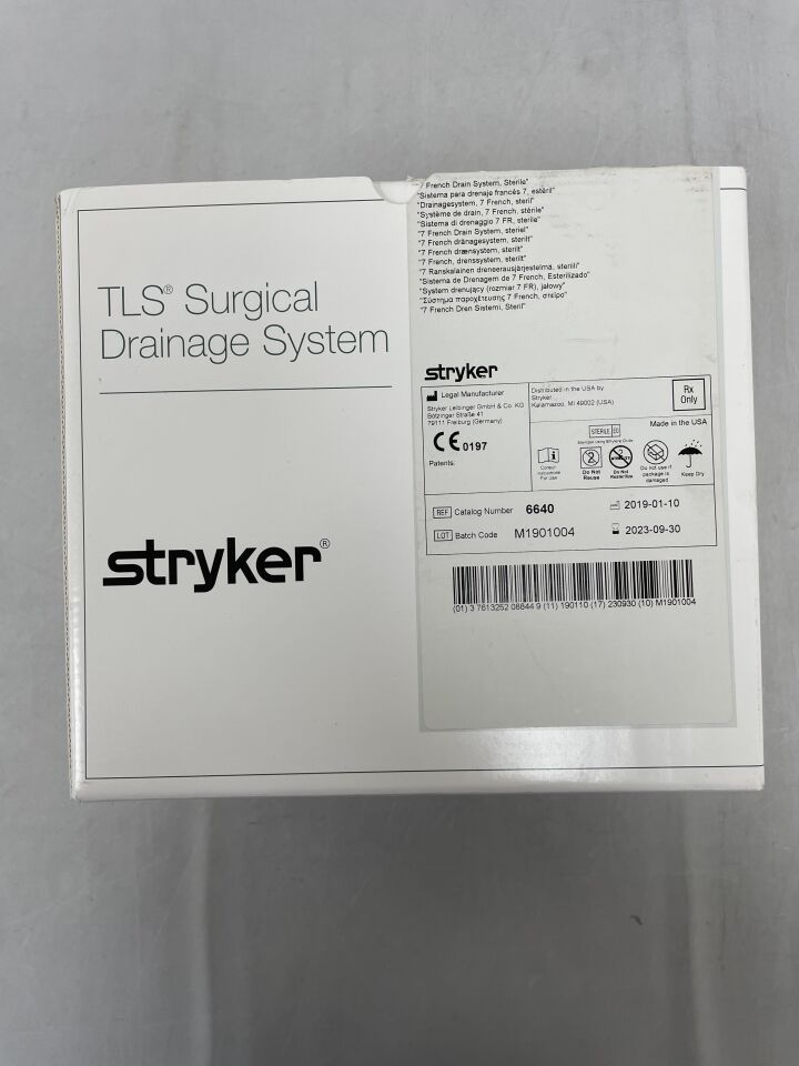 6640 - STRYKER - TLS Disposable Sterile Surgical Drainage System, 7 Fr Size, (BX/6) - ( Expiry Date: 2023-09-30 )