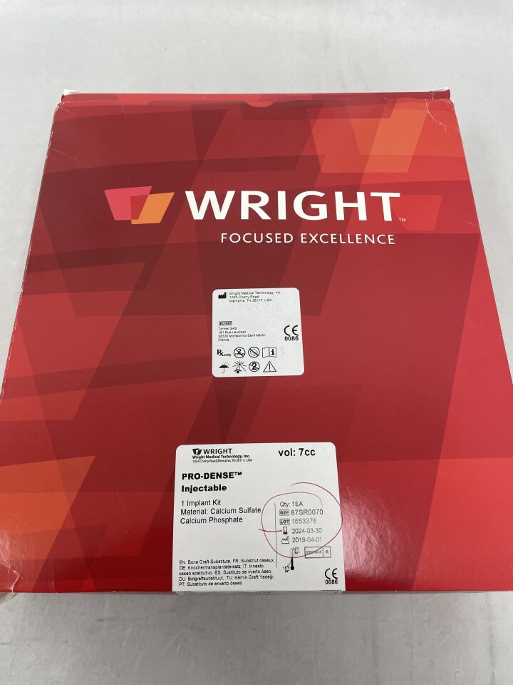 87SR0070 - WRIGHT MEDICAL - wright pro dense injectable regenerative graft 7cc, (BX/1) - ( Expiry Date: 2024-03-30 )