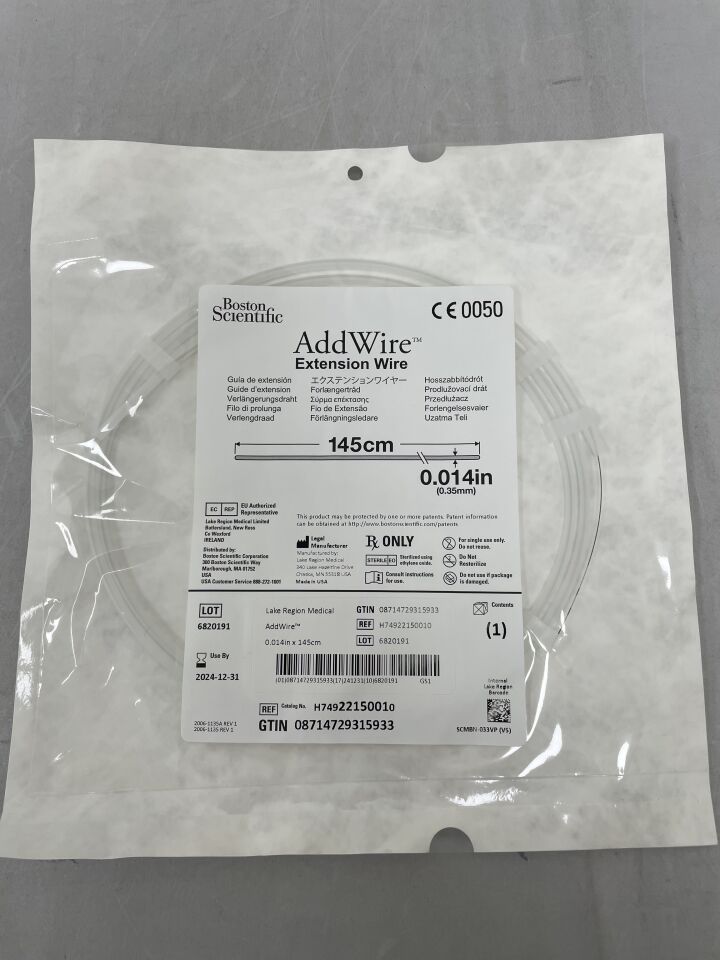 2215001 - BOSTON SCIENTIFIC - AddWire Extension Wire - .014'' x 145cm, (EA) - ( Expiry Date: 2024-12-31 )