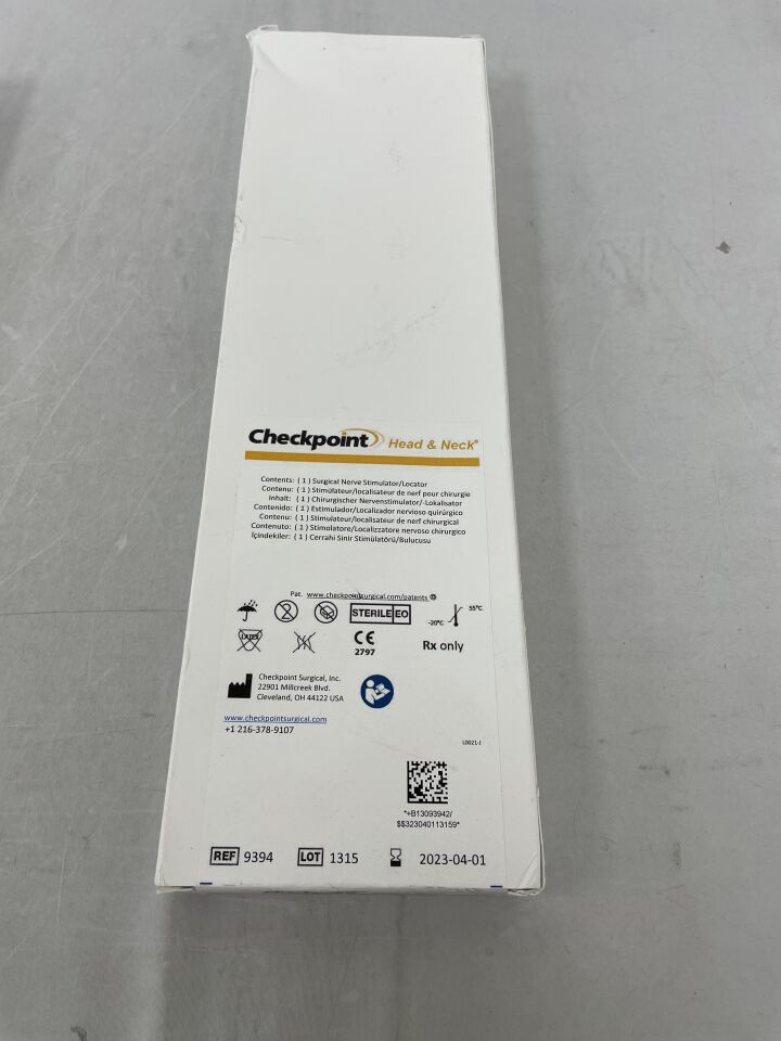 9394 - CHECKPOINT - Surgical Nerve Stimulator, Locator, (BX/1) - ( Expiry Date: 2025-04-01 )