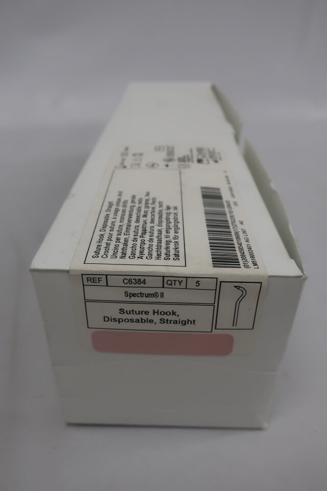 C6384 - CONMED - Spectrum II Straight Suture Hook, Pink Handle Color, (EA) - ( Expiry Date: 2024-07-27 )
