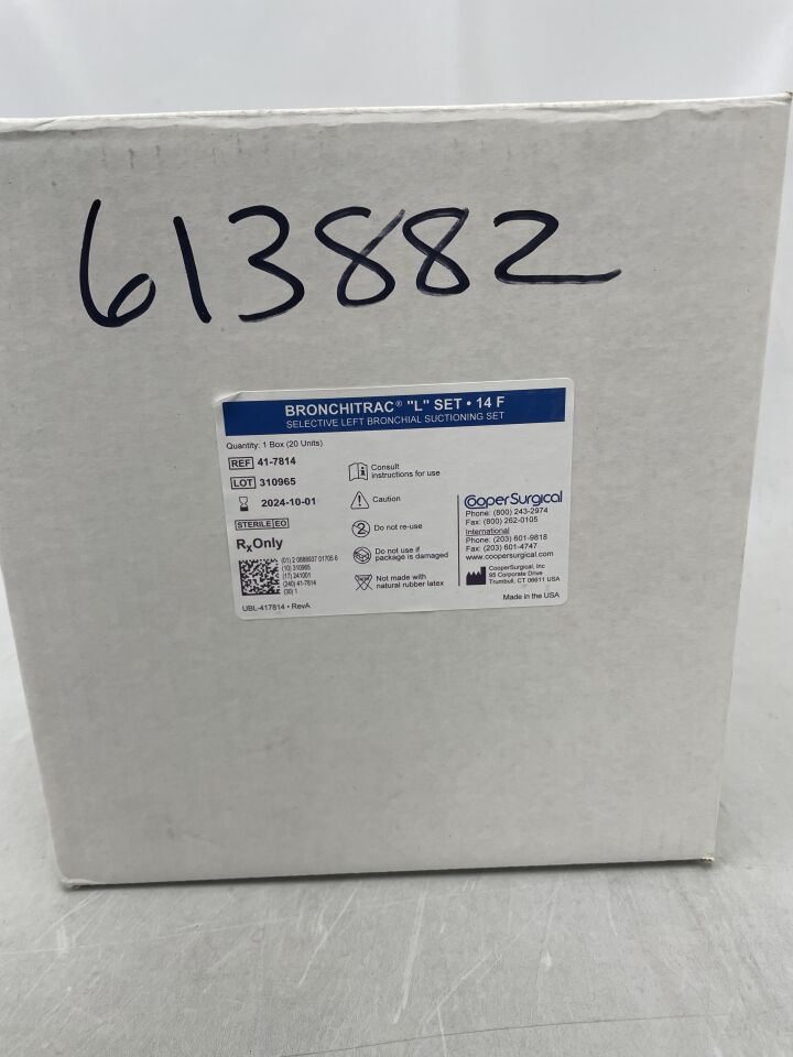 41-7814 - COOPER SURGICAL - Bronchitrac "L" Set, 14F, (BX/20) - ( Expiry Date: 2024-10-01 )