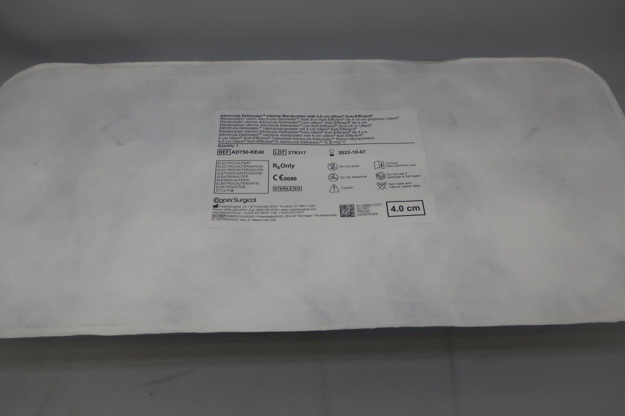 AD750-KE40 - COOPER SURGICAL - Advincula Delineator Uterine Manipulator, 4 cm Ultem Koh Koh-Efficient, () - ( Expiry Date: 2025-05-17 )