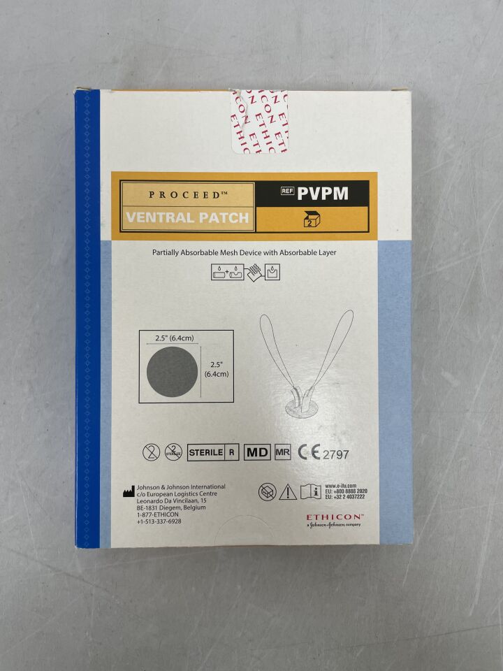 PVPM - ETHICON - Proceed Ventral Patch, 6.4 x 6.4 cm, (BX/2) - ( Expiry Date: 2025-01-31 )