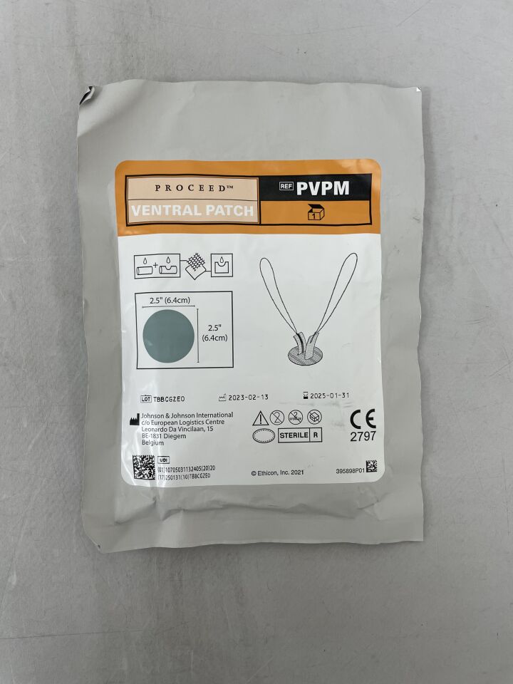 PVPM - ETHICON - Proceed Ventral Patch, 6.4 x 6.4 cm, (EA) - ( Expiry Date: 2025-01-31 )