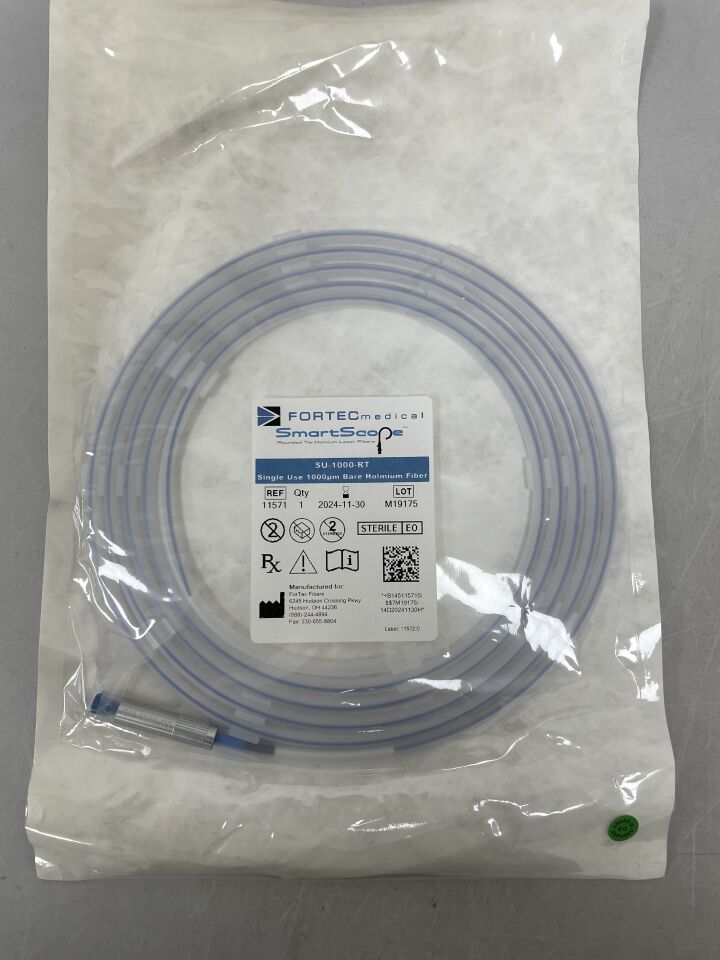 11571 - FORTEC MEDICAL - SmartScope Rounded Tip Holimium Laser Fibers, 1000µm, SU-1000-RT, (EA) - ( Expiry Date: 2024-11-30 )