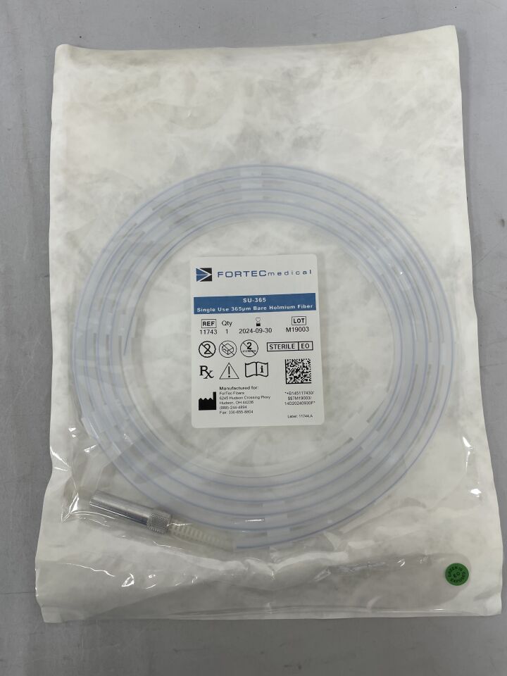 11743 - FORTEC MEDICAL - Bare Holmium Laser Fiber, 365µm, SU-365, (EA) - ( Expiry Date: 2024-09-30 )