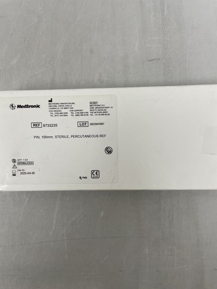 9733235 - MEDTRONIC - Percutaneous Pin, 100mm, (BX/1) - ( Expiry Date: 2025-04-30 )