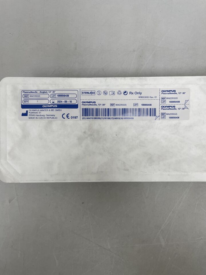 WA22655S - OLYMPUS - PlasmaNeedle HF-Resection Electrode w/Cable, Angled 24F, 12-30 Degree, (EA) - ( Expiry Date: 2024-09-10 )
