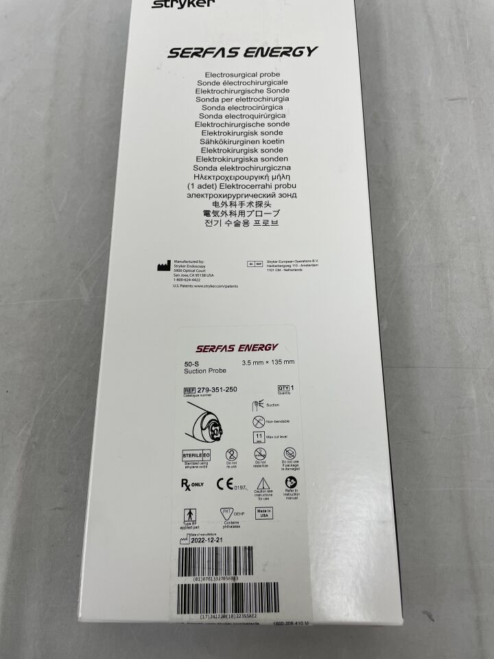 279-351-250 - STRYKER - Serfas Energy: 50-S 3.5mm, (BX/1) - ( Expiry Date: 2024-12-20 )