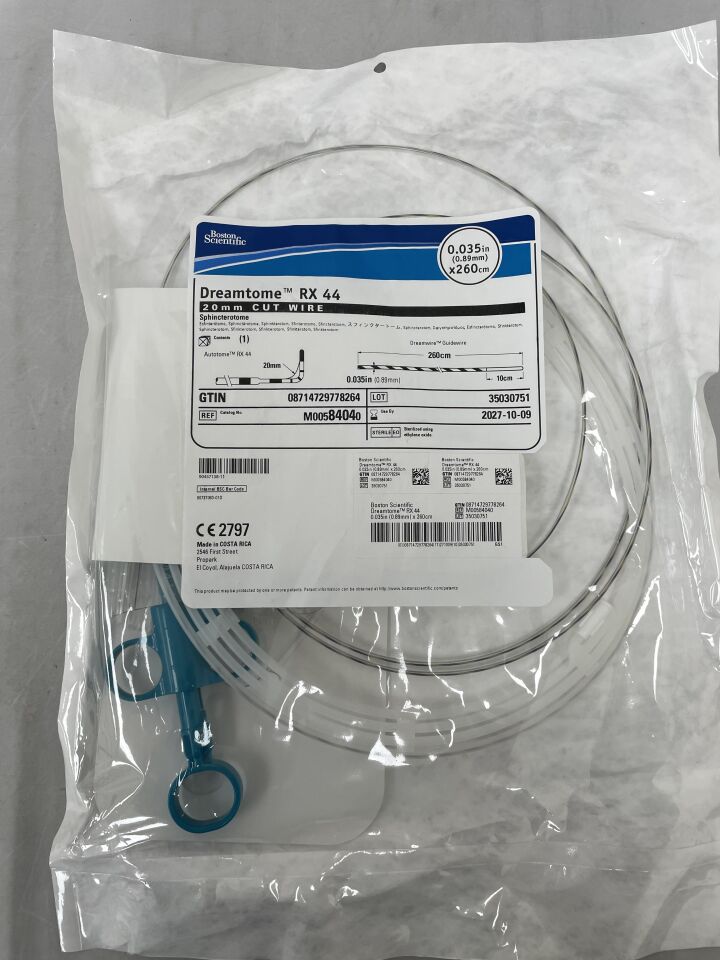 8404  -  BOSTON SCIENTIFIC  -  Dreamtome RX44 Sphincterotome - 20mm Cut Wire - .035" x 260cm , ( EA )  -  ( Expiry Date : 2027-10-09 )