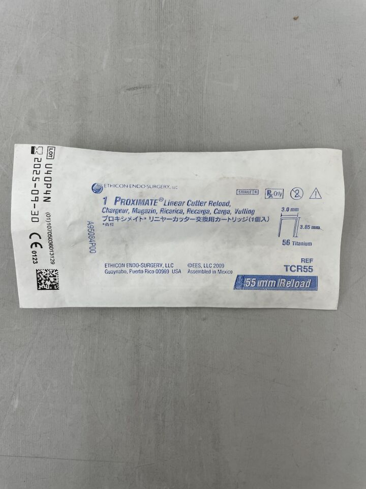 TCR55 - ETHICON - 近距離線性切割刀頭，藍色，55 毫米尺寸，（EA）-（有效期至：2025-09-30）