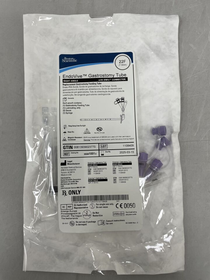 1001 - BOSTON SCIENTIFIC - Endovive Gastronmy Tube, 22F, (EA) - ( Expiry Date: 2025-03-15 )