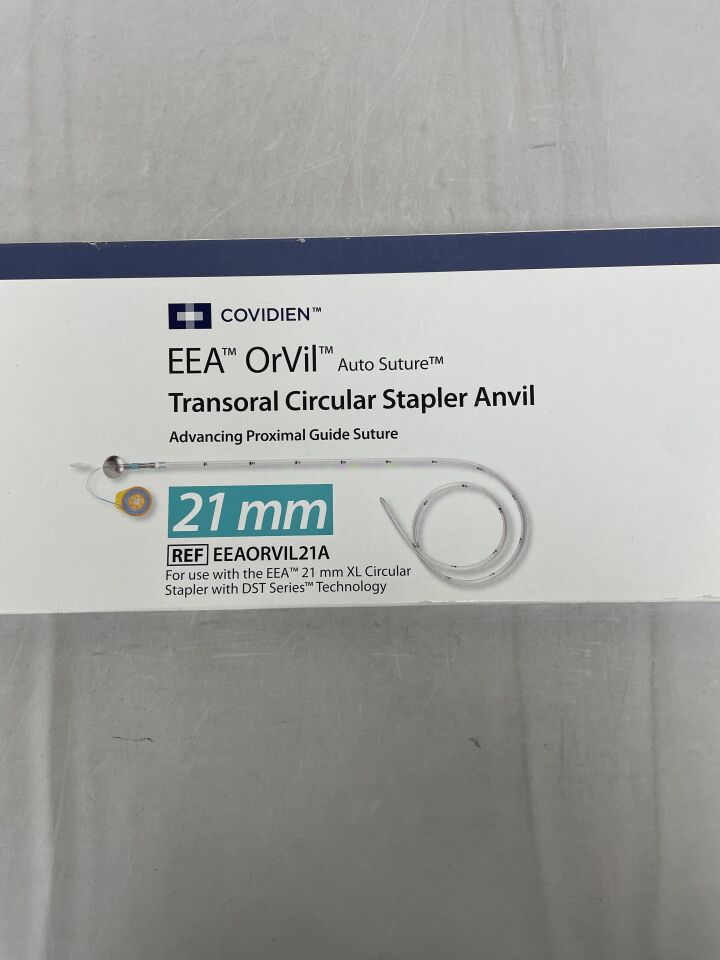 EEAORVIL21A - COVIDIEN - EEA OrVil Single-Use Pre-titled Anvil Circular Stapler with DST Series Technology, 21 mm Size, (BX/3) - ( Expiry Date: 2024-08-31 )