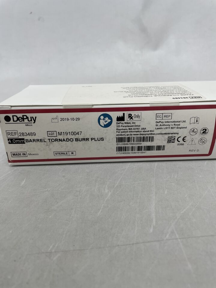 283489 - DEPUY - Sterile Barrel Ultra-Aggressive Plus Burr, 4mm x 13cm, (BX/5) - ( Expiry Date: 2024-09-30 )