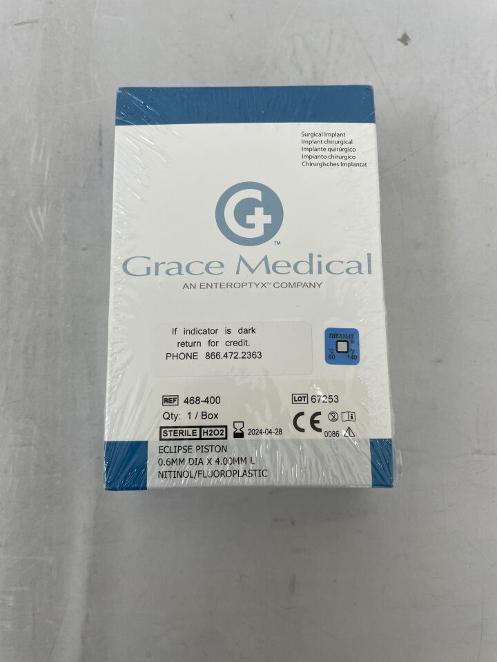 468-400 - GRACE MEDICAL - Eclipse Nitinol/FLPL Piston 0.6mm x 4mm
, (BX/1) - ( Expiry Date: 2024-04-28 )