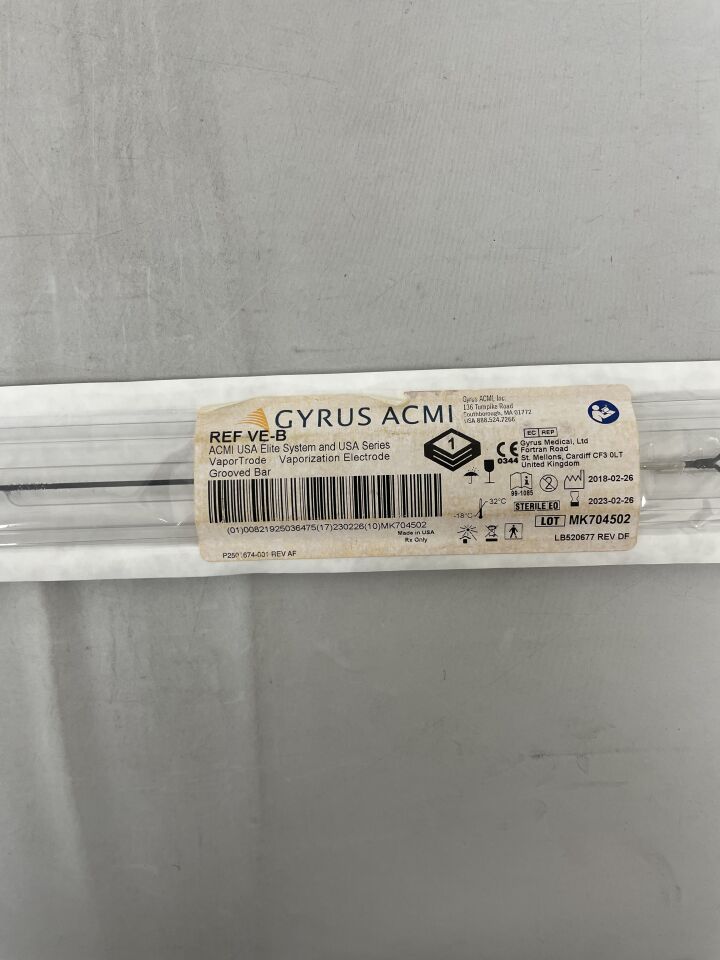 VE-B - GYRUS ACMI - Elite System Vaporization Electrode, (EA) - ( Expiry Date: 2023-02-26 )