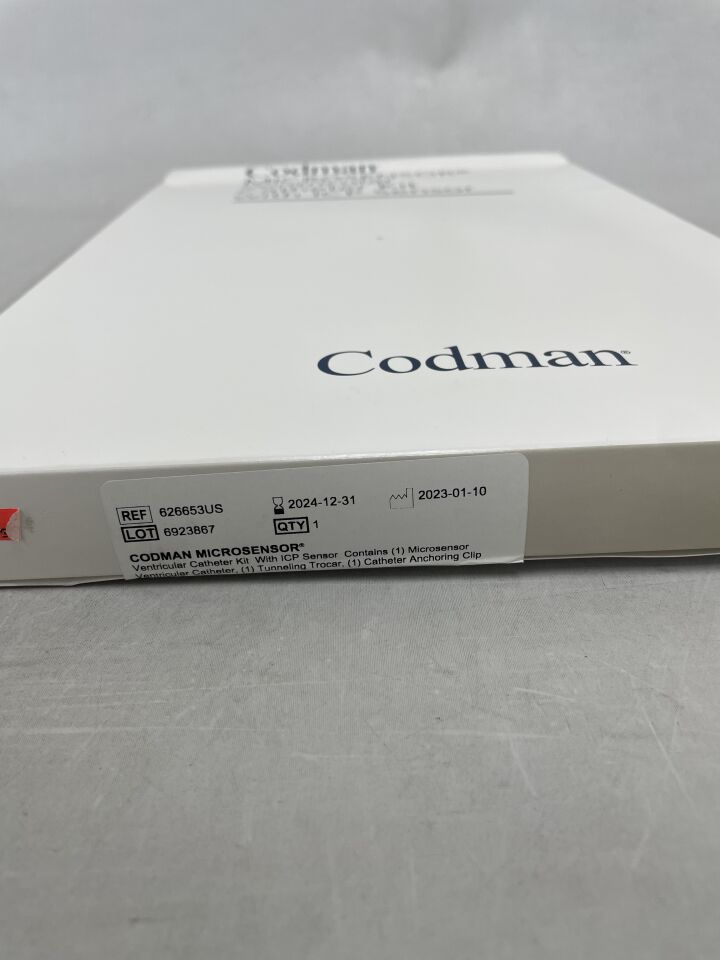 626653US - INTEGRA - codman microsensor ventricular catheter kit with icp sensor - 626653us, (BX/1) - ( Expiry Date: 2024-12-31 )