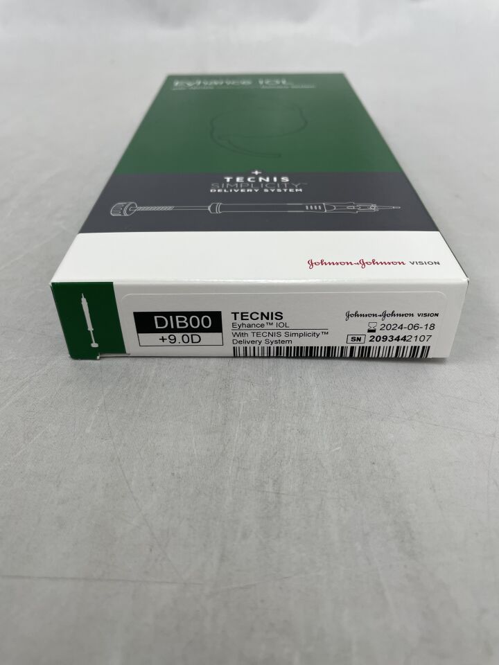 DIB00U0090 - JOHNSON & JOHNSON - TECNIS Eyhance IOL with TECNIS Simplicity Delivery System, +9.0D, (BX/1) - ( Expiry Date: 2024-06-18 )