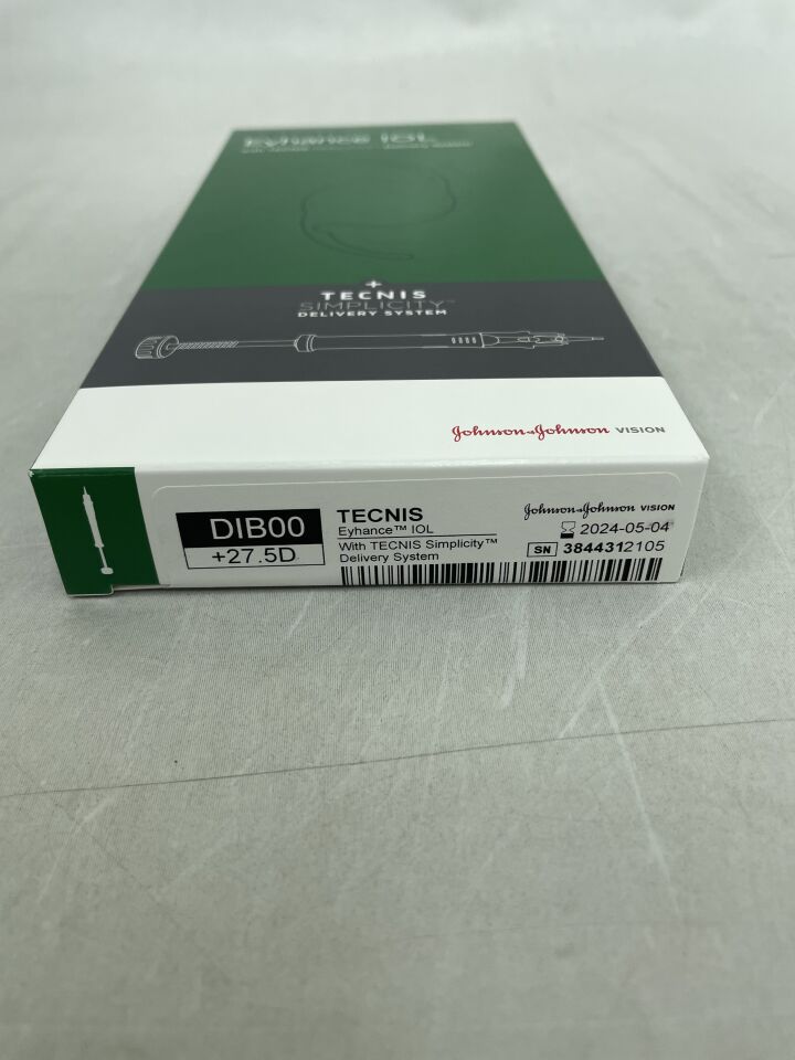 DIB00U0275 - JOHNSON & JOHNSON - TECNIS Eyhance IOL with TECNIS Simplicity Delivery System, +27.5D, (BX/1) - ( Expiry Date: 2024-05-04 )