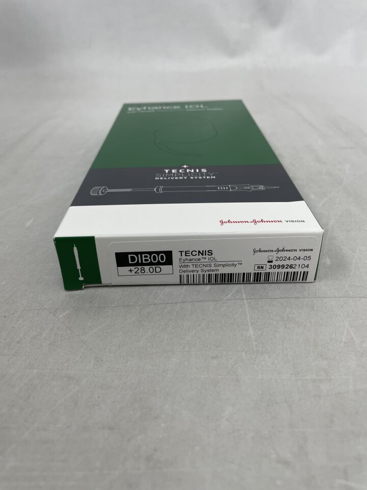 DIB00U0280 - JOHNSON & JOHNSON - TECNIS Eyhance IOL with TECNIS Simplicity Delivery System, +28.0D, (BX/1)