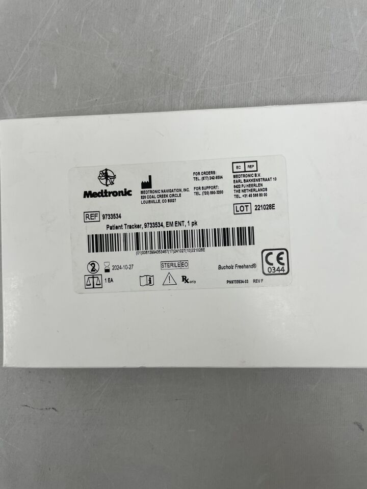 9733534 - MEDTRONIC - Patient Tracker, EM ENT, (BX/1) - ( Expiry Date: 2024-10-27 )