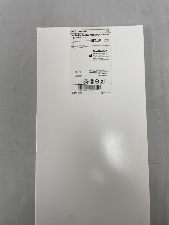 9735016 - MEDTRONIC - Malleable Suction, Medium, Standard Tip Stylet, (BX/1) - ( Expiry Date: 2024-07-20 )
