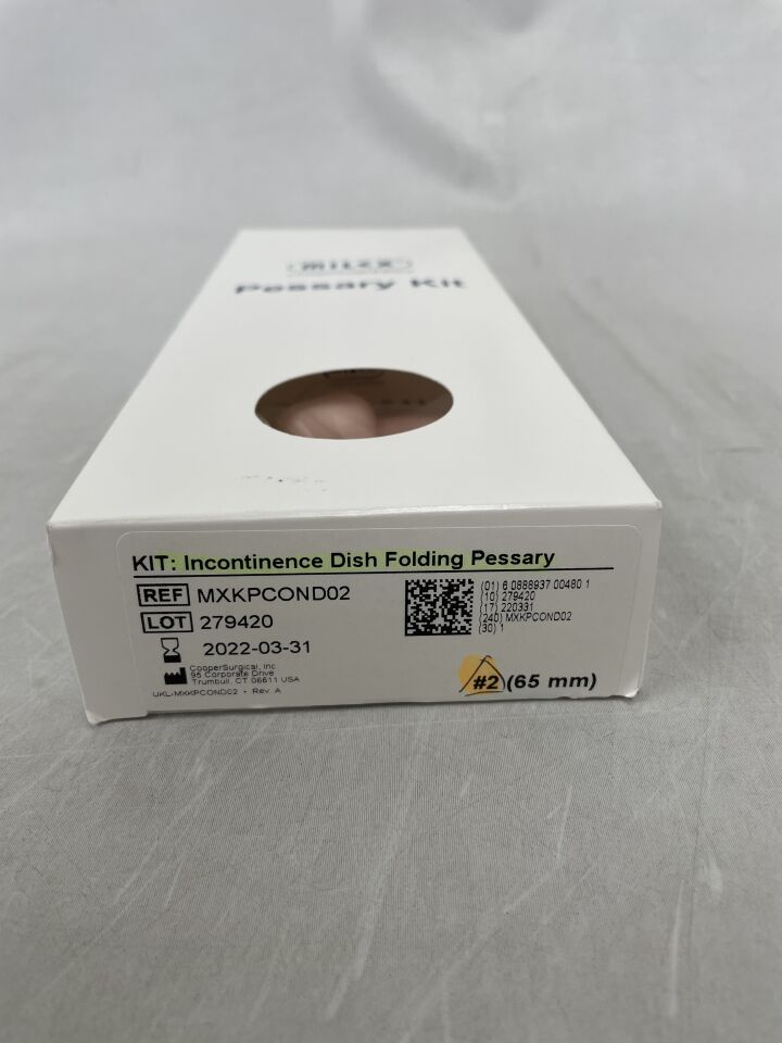 MXKPCOND02 - COOPER SURGICAL - Incontinence Dish Kit Folding Pessary #2 (65mm), (BX/1) - ( Expiry Date: 2022-03-31 )