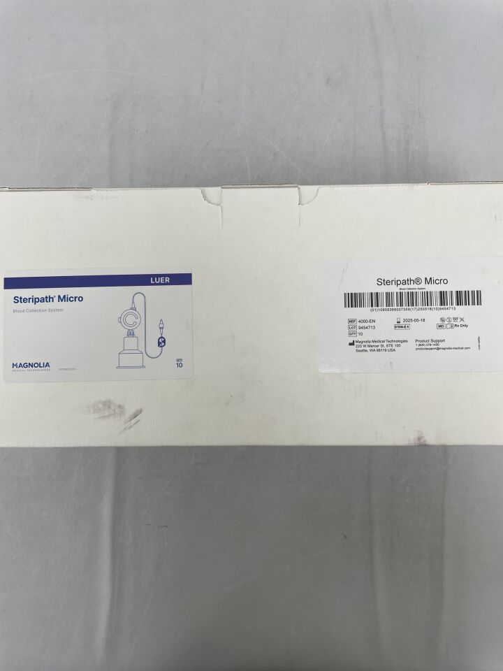 4000-EN - MAGNOLIA MEDICAL - Steripath Micro Blood Collection System, Luer, (BX/10) - ( Expiry Date: 2025-05-18 )