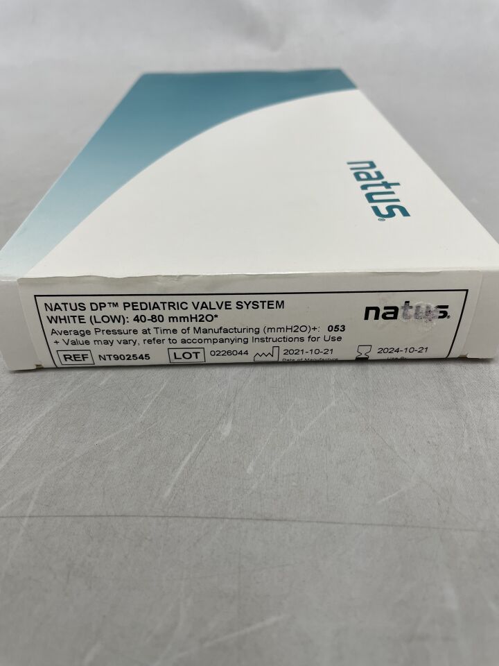 NT902545 - NATUS - DP PEDIATRIC VALVE SYSTEM, WHITE (LOW): 40-80 mmH2O, (BX/1) - ( Expiry Date: 2024-10-21 )