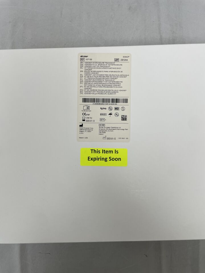 107130 - STRYKER - Vizadisc Hip Procedure Tracking Kit, (BX/1) - ( Expiry Date: 2025-01-12 )