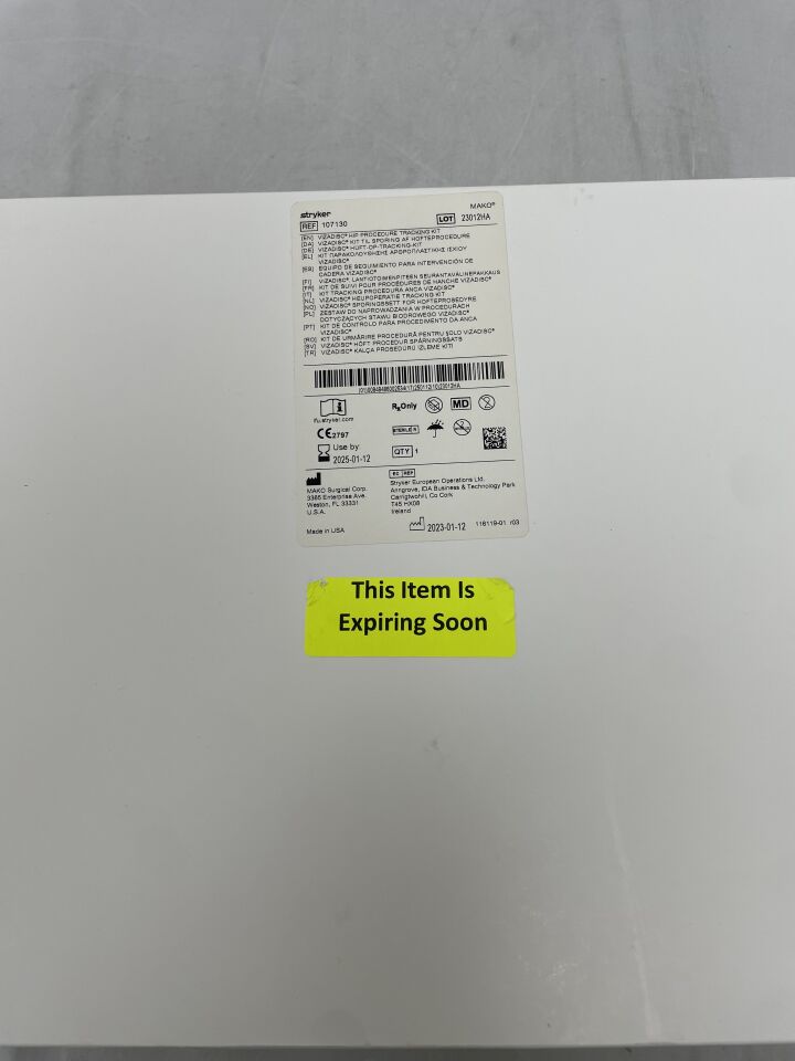 107130 - STRYKER - Vizadisc Hip Procedure Tracking Kit, (BX/1) - ( Expiry Date: 2025-01-12 )