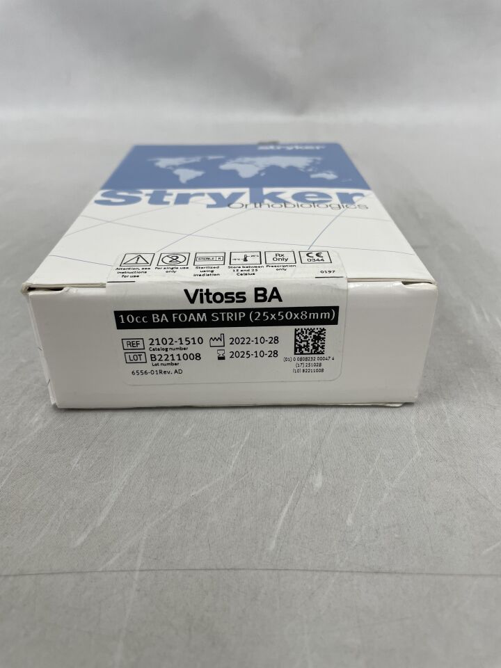 2102-1510  -  STRYKER  -  Vitoss BA Foam Strip 10cc, 25 x 50 x 8mm , ( BX/1 )  -  ( Expiry Date : 2025-10-28 )
