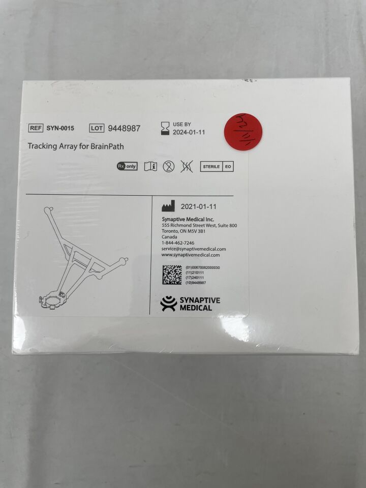 SYN-0015 - SYNAPTIVE MEDICAL - Tracking Array for BrainPath, (BX/1) - ( Expiry Date: 2024-01-11 )