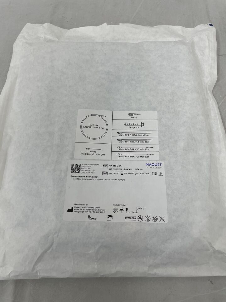 PIK 150-USA  -  MAQUET  -  percutaneous insertion kit , ( EA )  -  ( Expiry Date : 2025-12-06 )