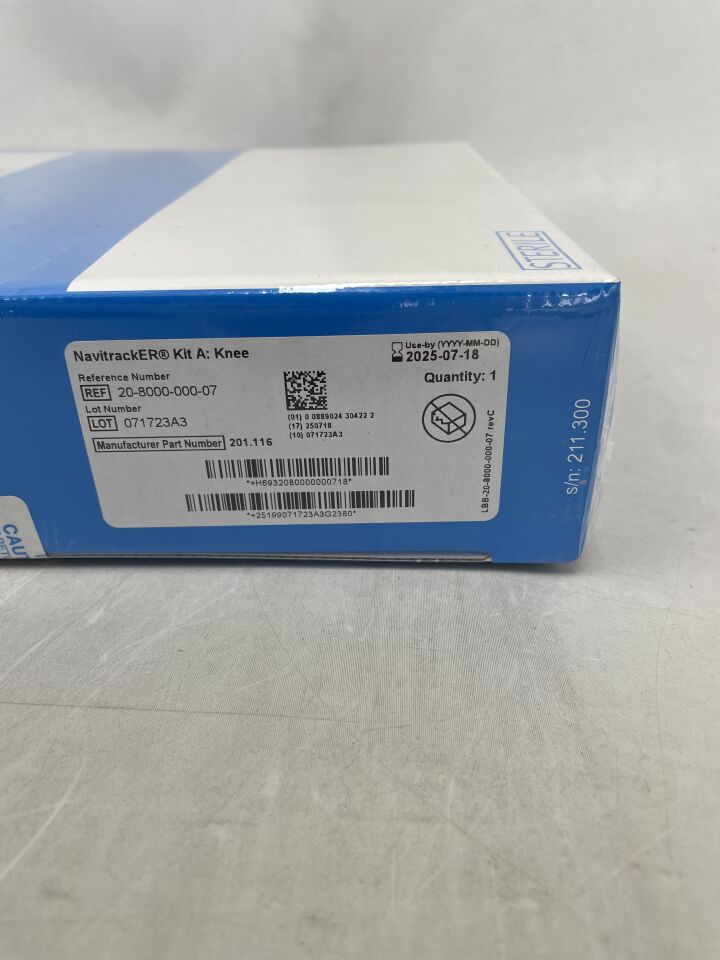 20-8000-000-07  -  ZIMMER  -  NavitrackER Kit, Knee , ( BX/1 )  -  ( Expiry Date : 2025-07-18 )