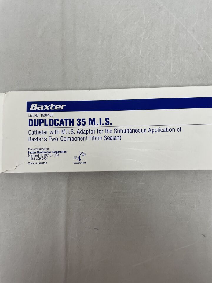 1506166 - BAXTER - duplocath 35 application catheter w/mis adaptor, (BX/1) - ( Expiry Date: 2025-04-30 )