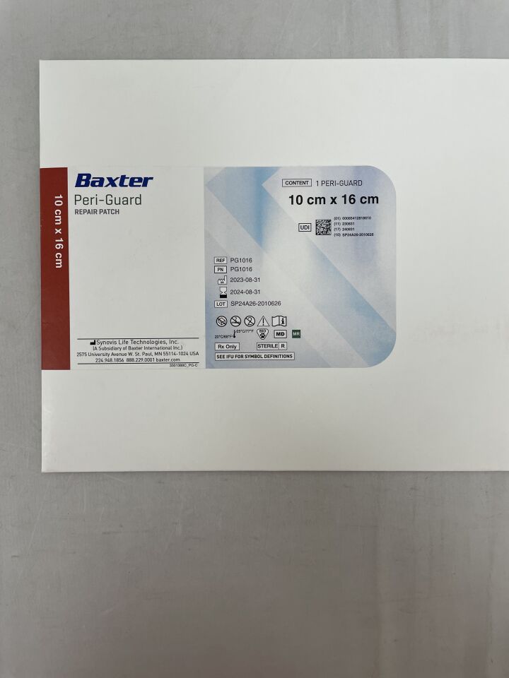 PG1016 - BAXTER - Peri-Guard Repair Patch 10cm x 16cm, (BX/1) - ( Expiry Date: 2024-06-25 )