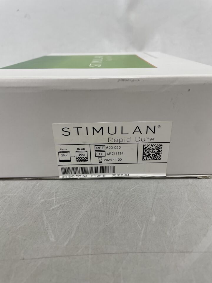 620-020 - BIOCOMPOSITES - Stimulan Sterile Rapid Cure, 20 cc Paste Volume, 50 cc Bead Volume, (BX/1) - ( Expiry Date: 2024-11-30 )