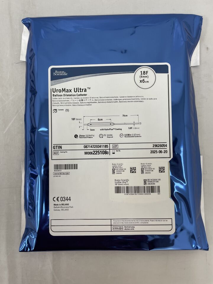 225108 - BOSTON SCIENTIFIC - UroMax Ultra Balloon Dilatation Catheter - 18Fr x 6cm, (EA) - ( Expiry Date: 2025-06-20 )