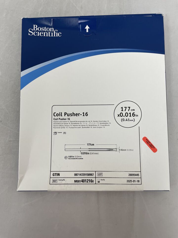 401216 - BOSTON SCIENTIFIC - Coil Pusher-16, 177cm x .016in , () - ( Expiry Date: 2025-01-18 )