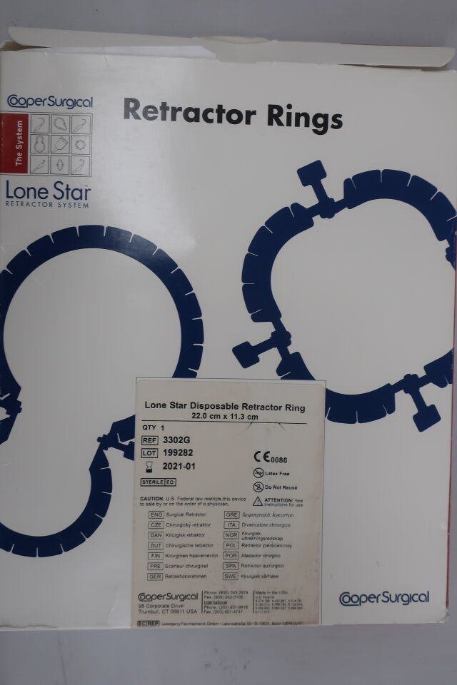 3302G - COOPER SURGICAL - Lone Star Self-Retaining Retractor Ring, 22 x 11.3 cm, (BX/1) - ( Expiry Date: 2024-07-29 )