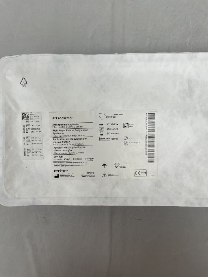20132-254 - ERBE - Rigid Argon Plasma Coagulation (APC) Applicator, Filter, Spatula 5mm x 350mm, (EA) - ( Expiry Date: 2023-11-04 )